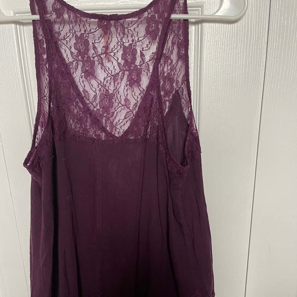 Free people purple lace shirt